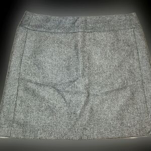 Dalia Collection Wool Blend Mini Skirt Size 8 Gray Lined Career Classic Business
